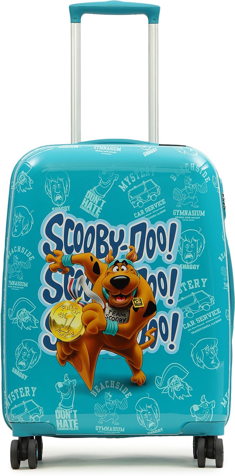Medium Check-in Suitcase (60 cm) 8 Wheels - OFFICIAL MERCHANDISE KIDS TROLLEY (5 Years International Warranty) - Teal