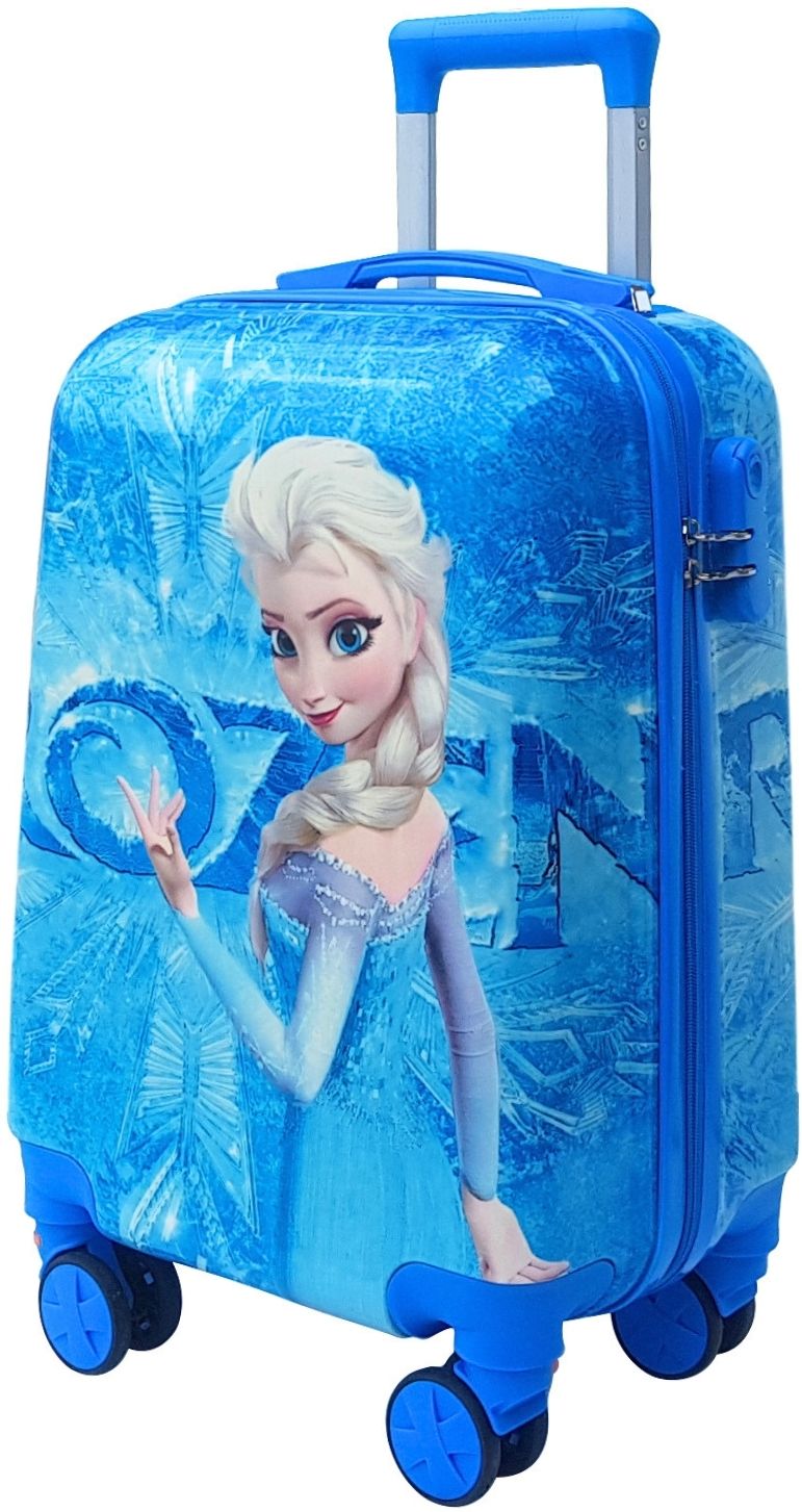 miss & chief Small Cabin Suitcase (20 inch) 8 Wheels - ABS Hard Shell Cartoon Print Kids Travel Trolley Bag With 360° spinner wheels - Blue-picture-31