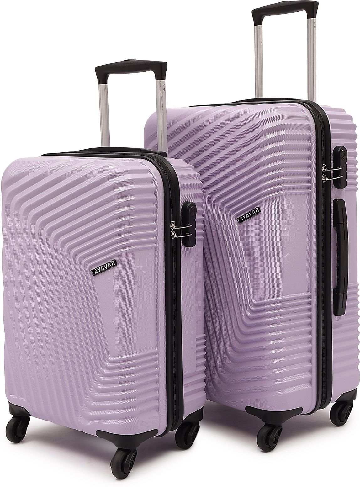Hard Body Set of 2 Luggage 4 Wheels - Monaco Scratchproof 360Degree Rotating Latest Design Trolley Bag - Purple-image-24