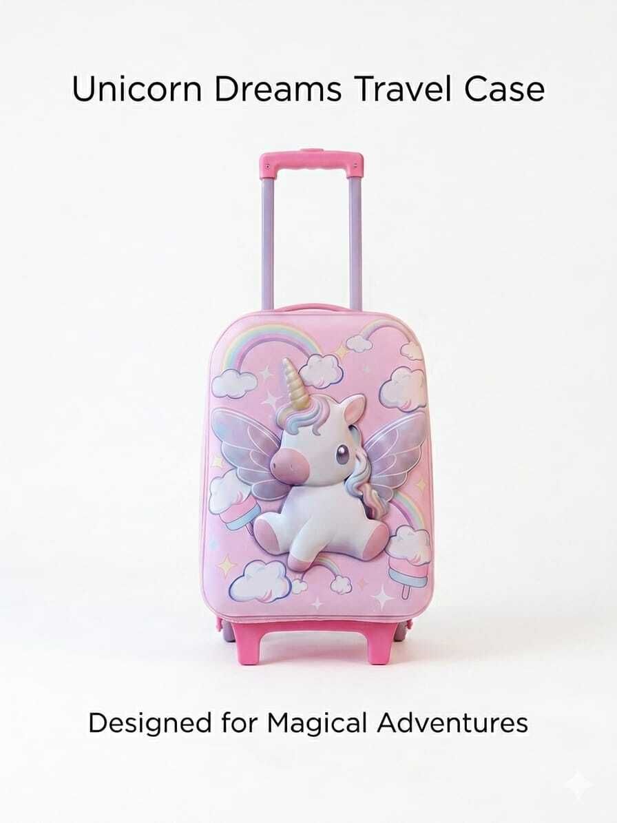 Small Cabin Suitcase (48 cm) 2 Wheels - Magical Flight Travel Case - Pink-image-20