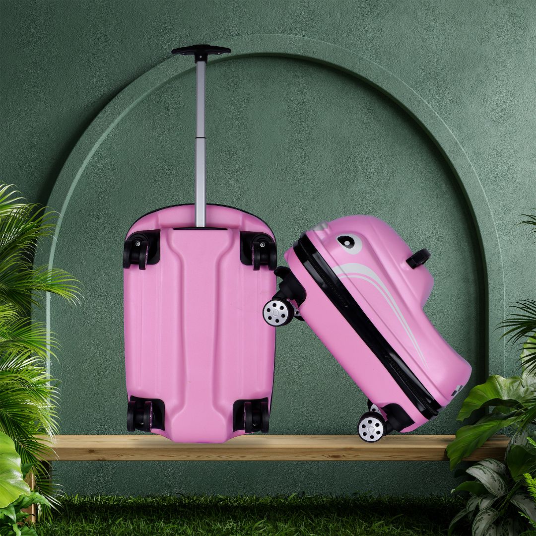 Small Cabin Suitcase (18 inch) 4 Wheels - Kids Trolley Bag - Pink Cabin Suitcase 4 Wheels - 18 Inch - Pink-image-42