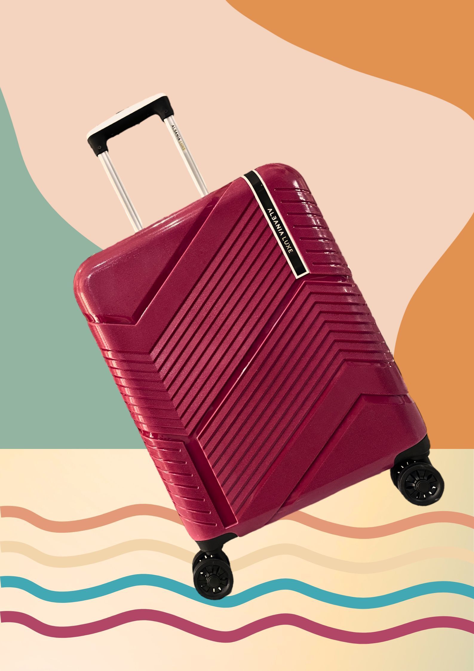 Large Check-in Suitcase (75 cm) 8 Wheels - EVA - Maroon-image-32