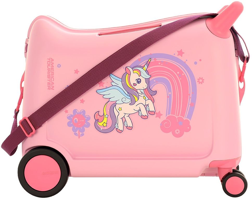 american tourister Cabin Suitcase (39.5 cm) 4 Wheels - Skiddle SP Polypropylene Small Cabin Spinner Kids Trolley Bag - Pink-picture-19