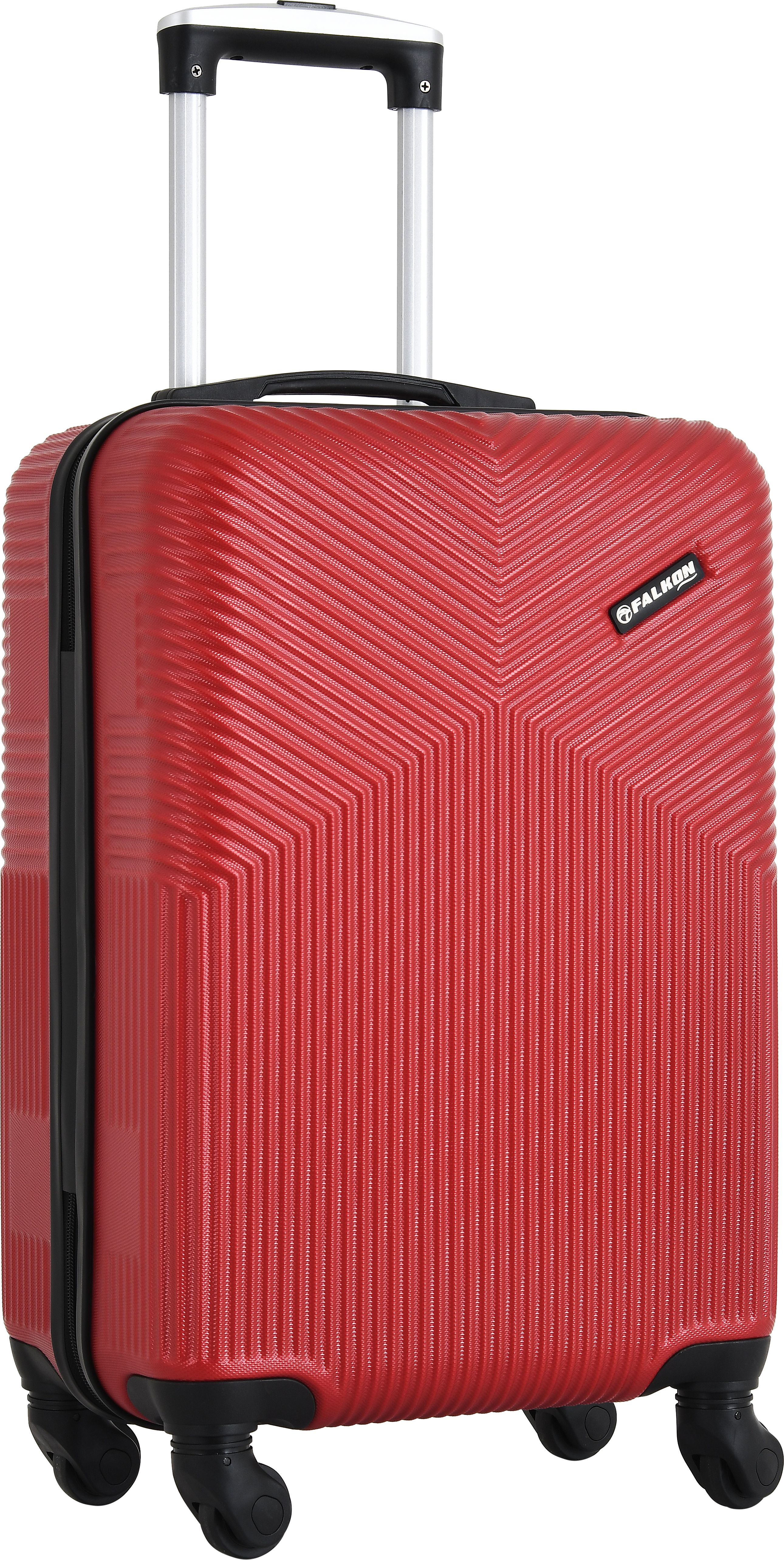 Small Cabin & Check-in Set (57 cm) 4 Wheels - AMERICAN Hard ABS & PC, Unbreakable with Combi Lock - Maroon-image-25