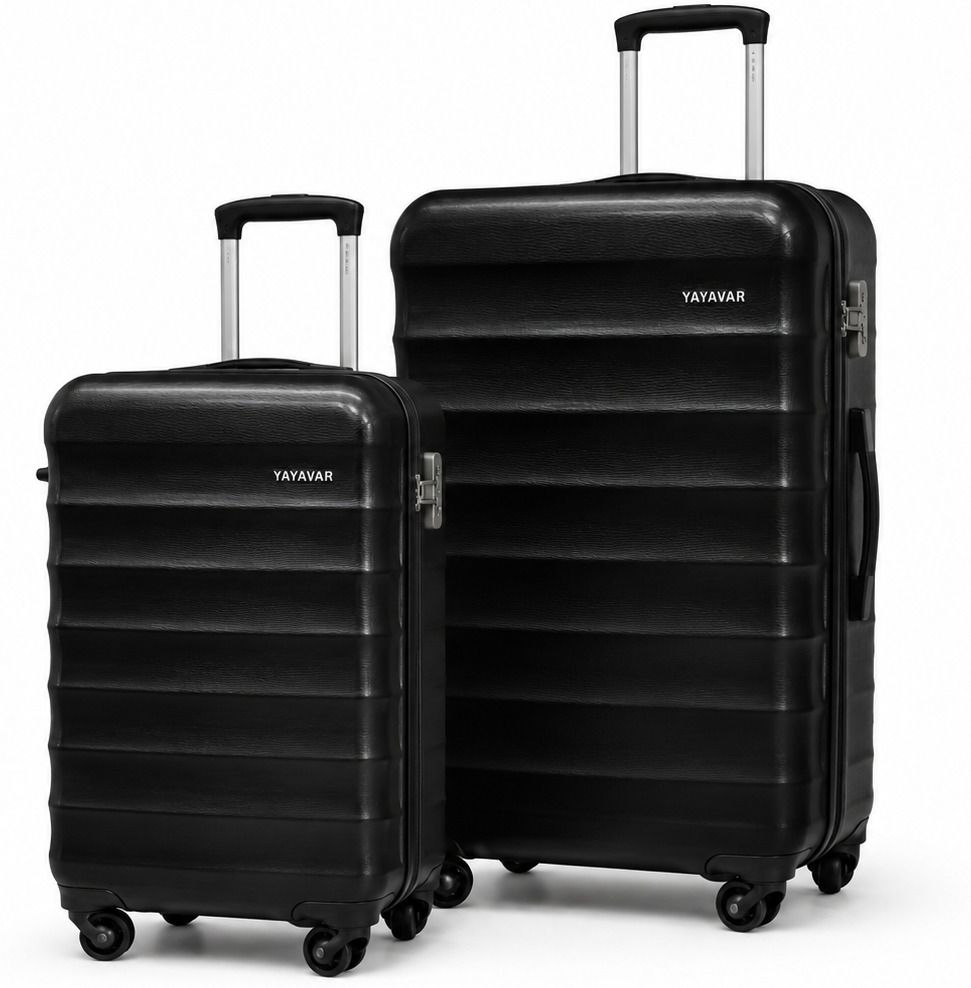 yayavar Hard Body Set of 2 Luggage 4 Wheels - OSLO Scratchproof 360Degree Rotating Latest Design Trolley Bag - Blue-picture-11