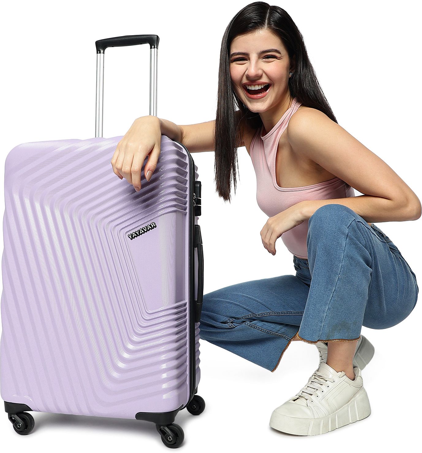 yayavar Medium Check-in Suitcase (67 cm) 4 Wheels - MONACO Scratchproof 360Degree Rotating Latest Design Trolley Bag - Purple-picture-19