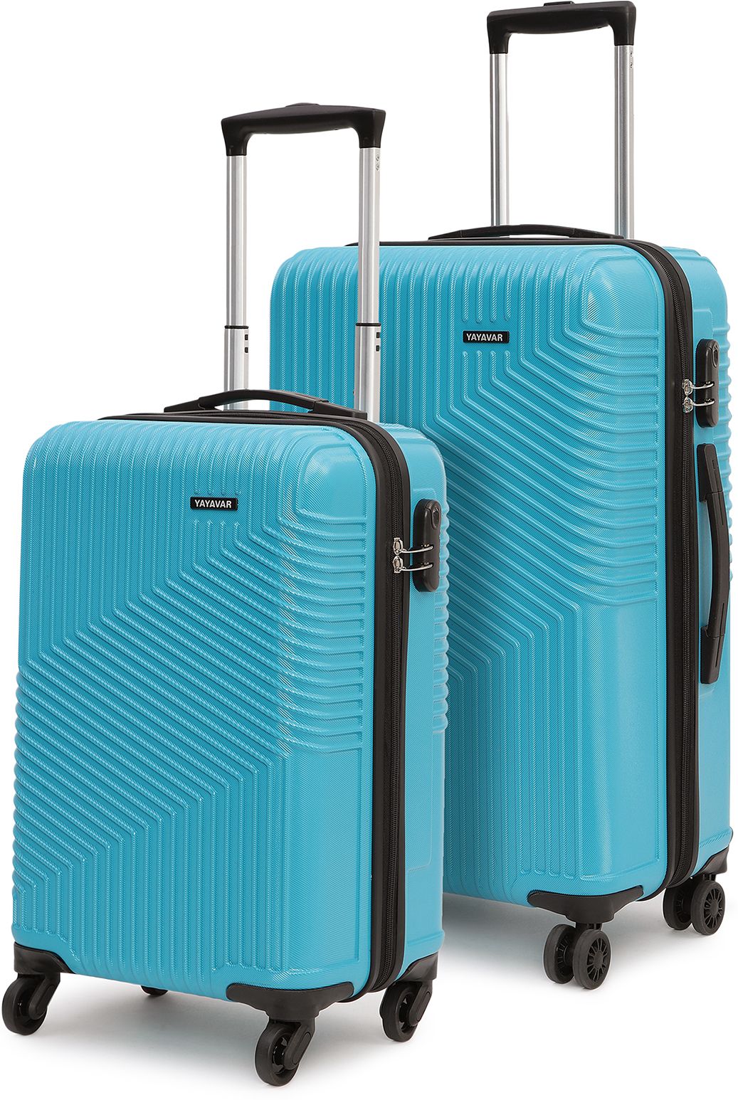 Hard Body Set of 2 Luggage 4 Wheels - Cairo - Teal