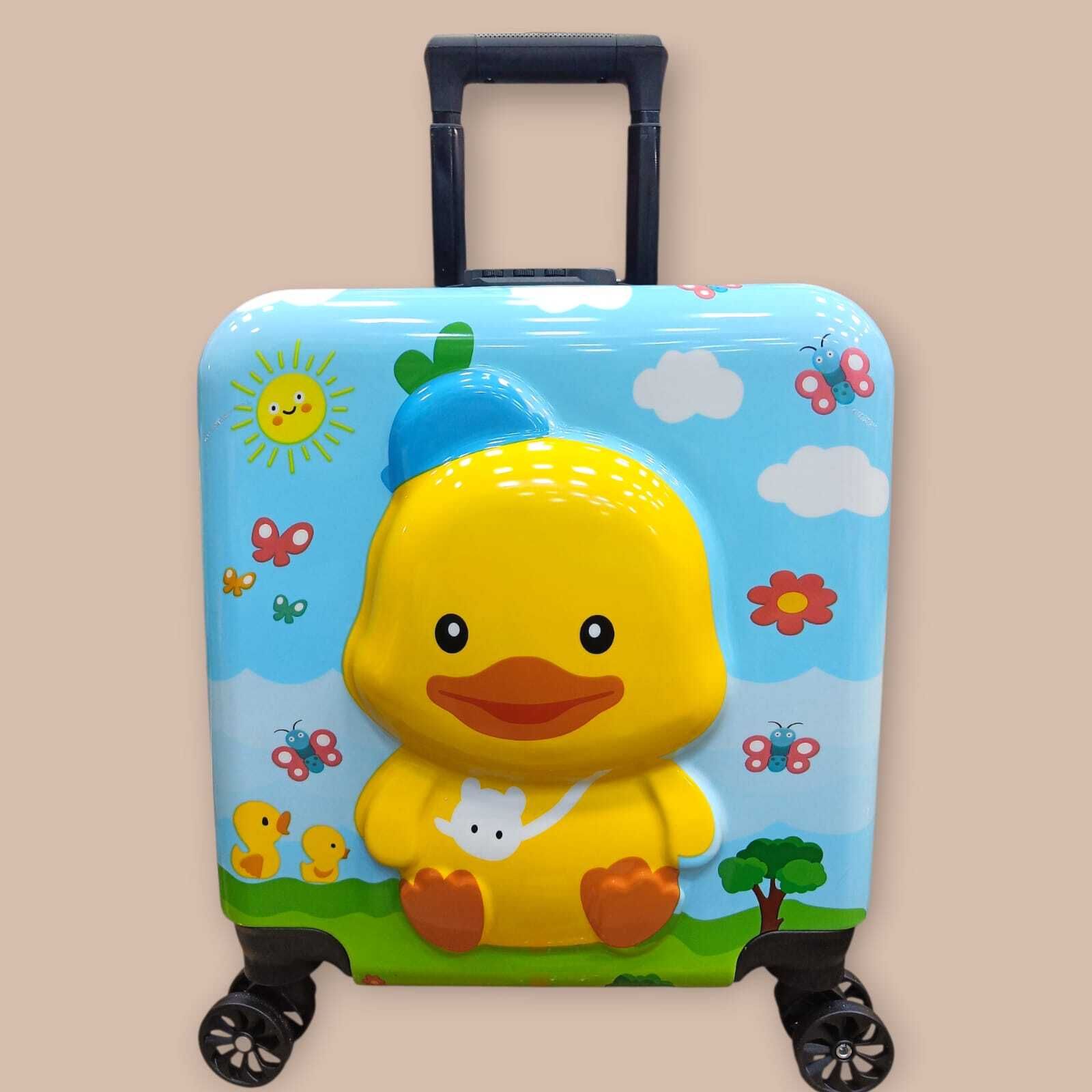 Small Cabin Suitcase (32 cm) 4 Wheels - Kids Trolley Bag | Lightweight Kids Suitcase with 360° Spinner Wheels - Multicolor-image-9
