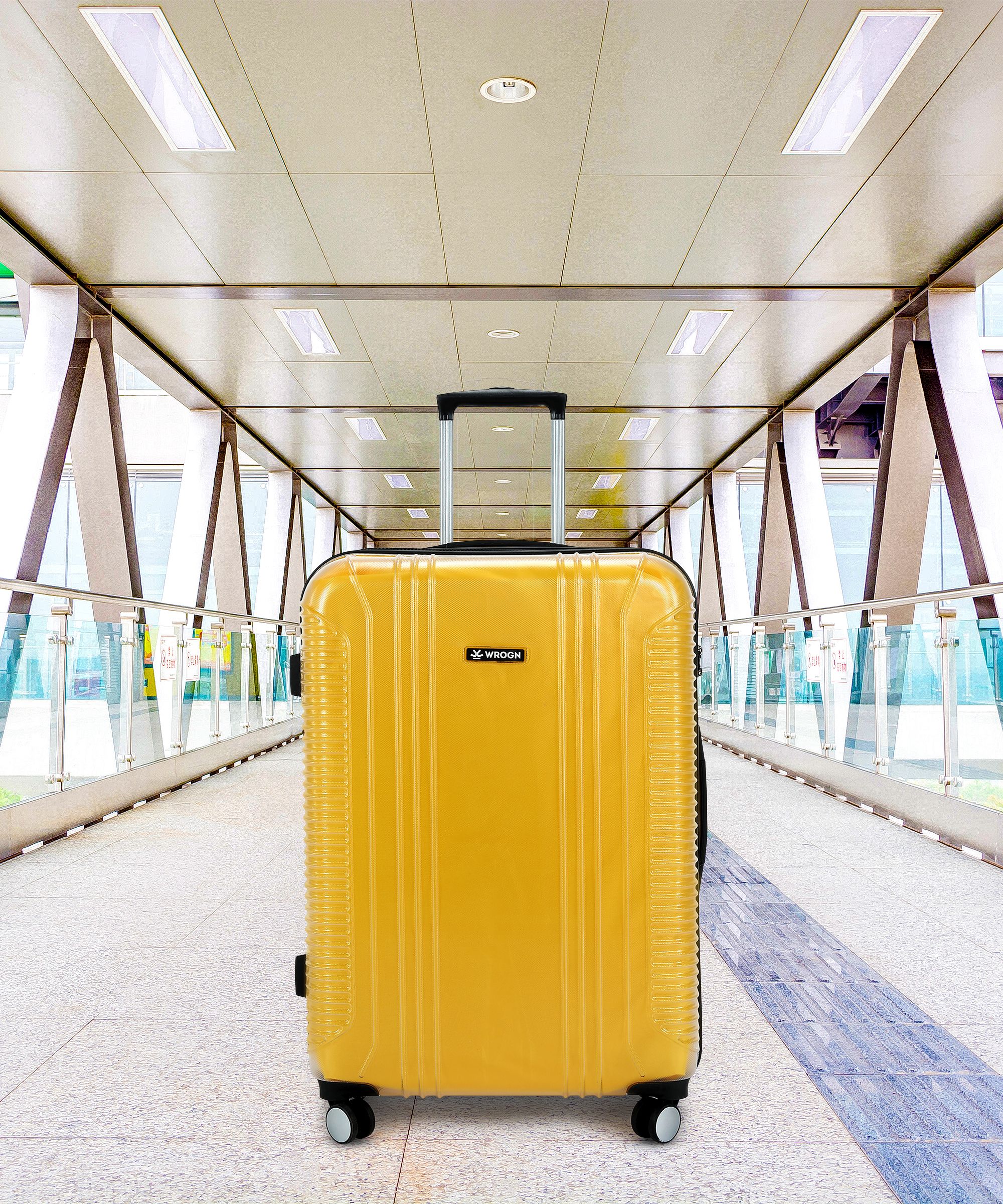 Large Check-in Suitcase (75 cm) 8 Wheels - Clearcase - Yellow-image-40