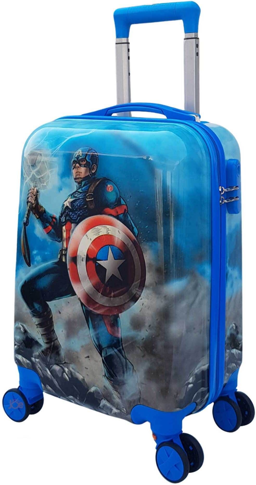 Small Cabin Suitcase (20 inch) 4 Wheels - Lightweight Kids Rolling Luggage With Hard Shell Carry On Travel Trolley Bag - Multicolor-image-34