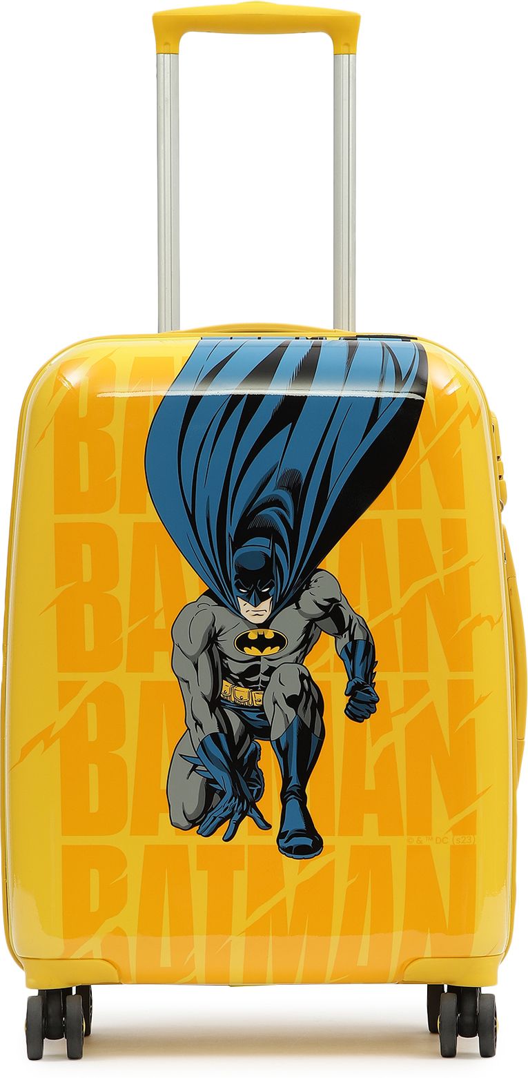 yayavar Small Cabin Suitcase (50 cm) 8 Wheels - BATMAN OFFICIAL MERCHANDISE KIDS TROLLEY (5 Years International Warranty) - Yellow-picture-7