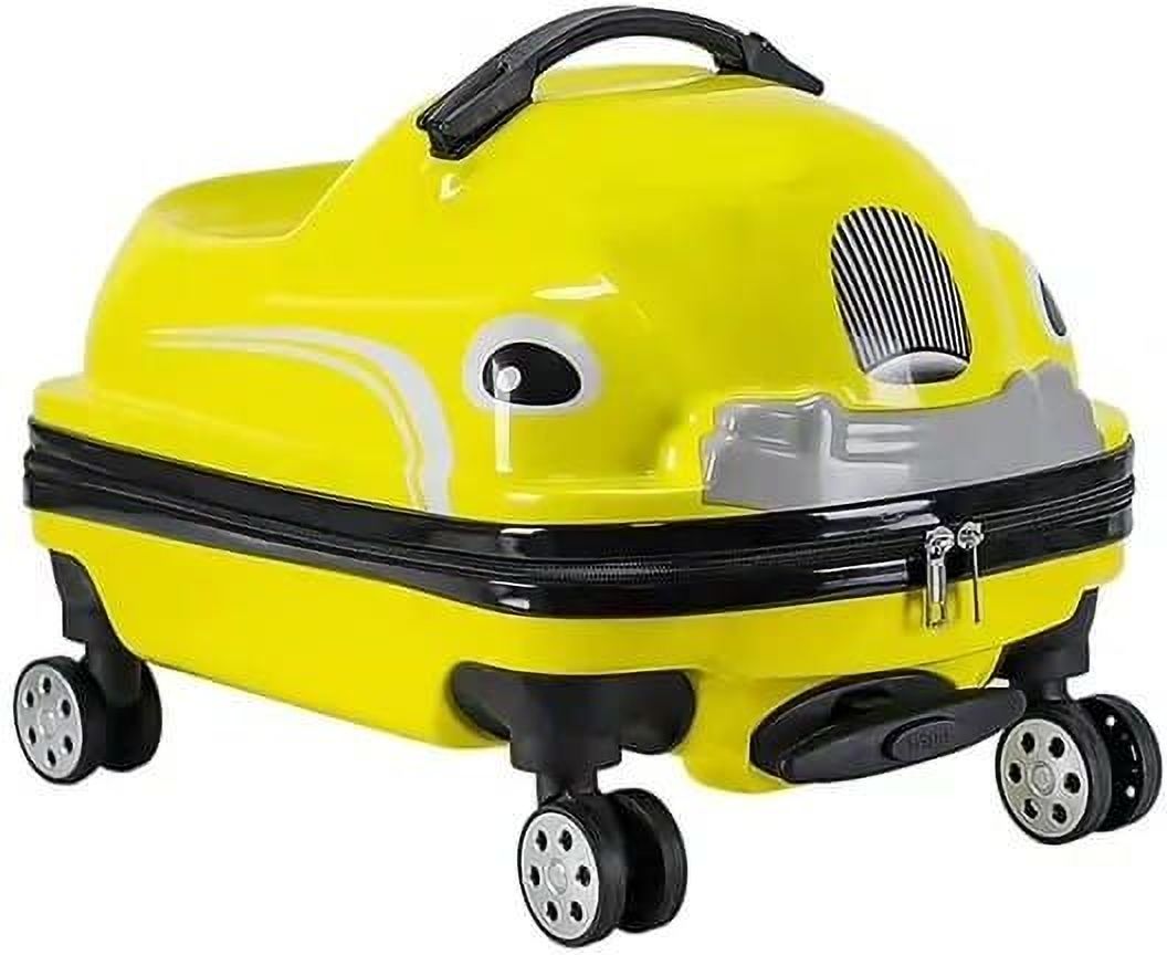 navrangi Small Check-in Suitcase (50 cm) 8 Wheels - Lightweight Durable Fun Kids' Carry-On Suitcase - Yellow-picture-15