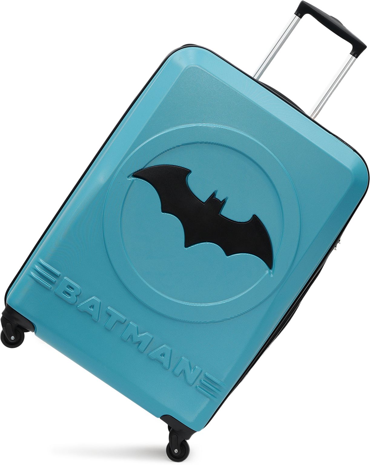 Large Check-in Suitcase (76 cm) 4 Wheels - BATMAN OFFICIAL MERCHANDISE TROLLEY WITH PREMIUM MOULDED BAT LOGO - Teal-image-15