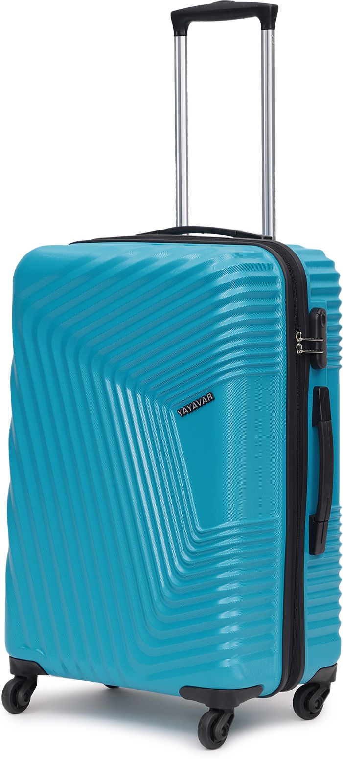 Medium Check-in Suitcase (67 cm) 4 Wheels - Monaco Scratchproof 360Degree Rotating Latest Design Trolley Bag - Teal