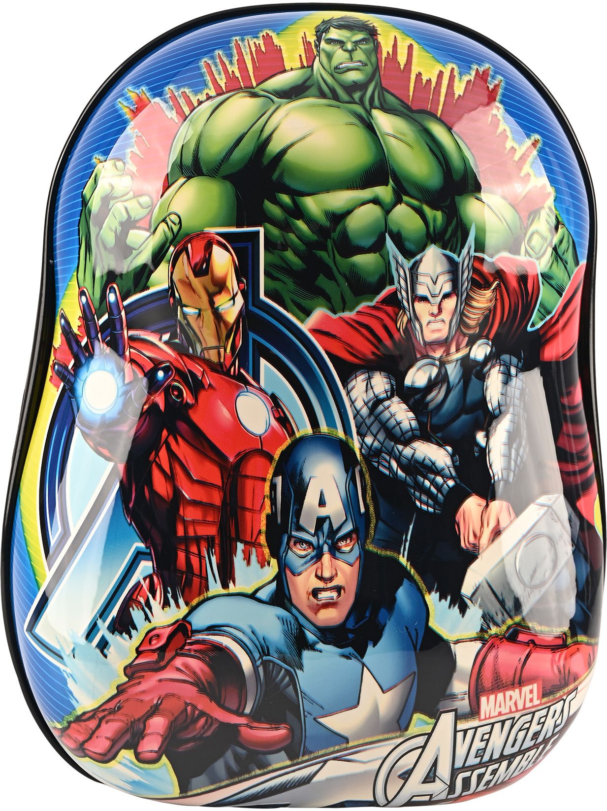 kuber industries Small Cabin Suitcase (30 cm) 4 Wheels - ABS Kids Trolley Bags for Girls & Boys with| DTB2009, Avengers - Blue - Blue-picture-14