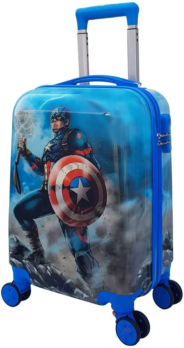 Small Cabin Suitcase (20 inch) 4 Wheels - Kids Carry On Luggage Children travel Suitcase With 360°Rotating Hard Shell Case - Black-image-38