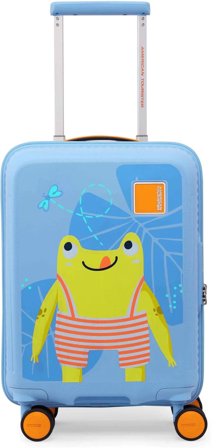 Cabin Suitcase (47.5 cm) 8 Wheels - Kids Suitcase trolley bag with 8 wheeler,Recessed combination lock - Blue-image-0