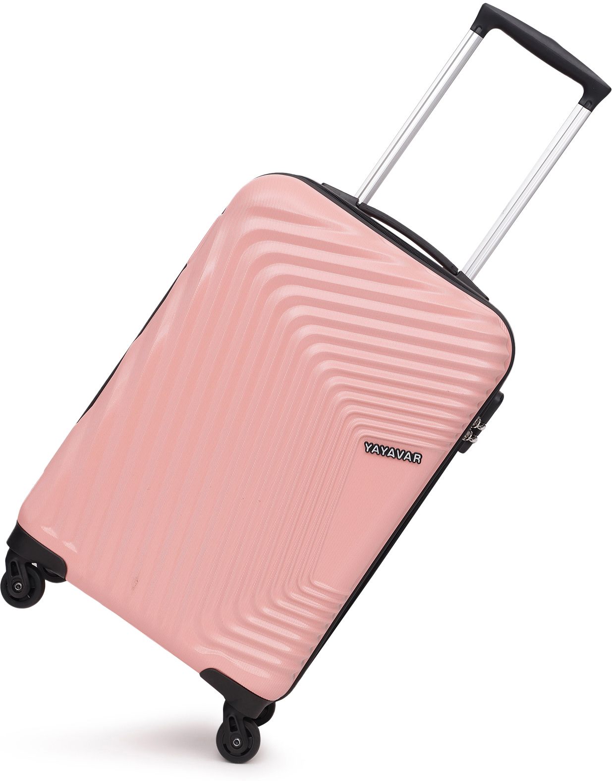 yayavar Small Cabin Suitcase (55 cm) 4 Wheels - Monaco Scratchproof 360Degree Rotating Latest Design Trolley Bag - Pink-picture-28