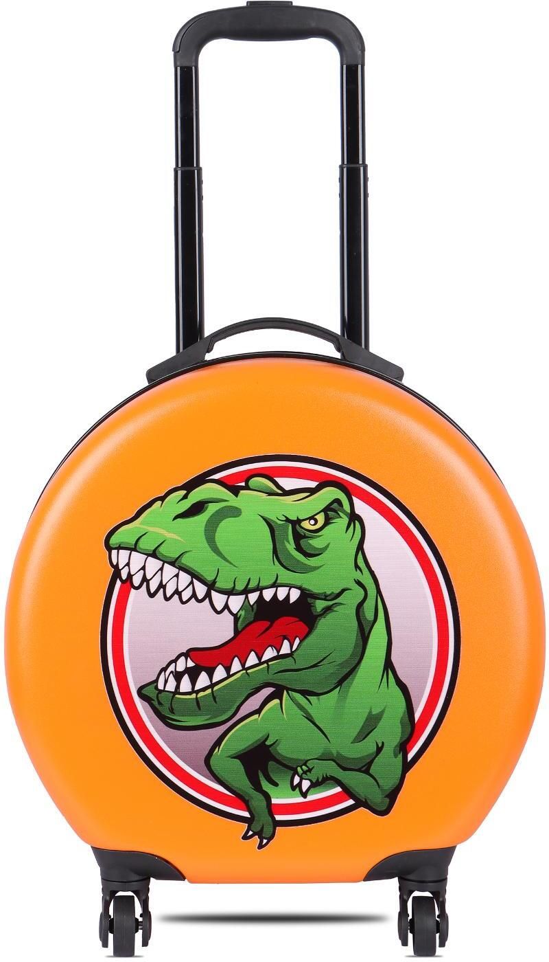 Small Cabin Suitcase (37 cm) 8 Wheels - Kids Trolley Bag Premium Polycarbonate Material Kids Waterproof Trolley Bag - Orange-image-42