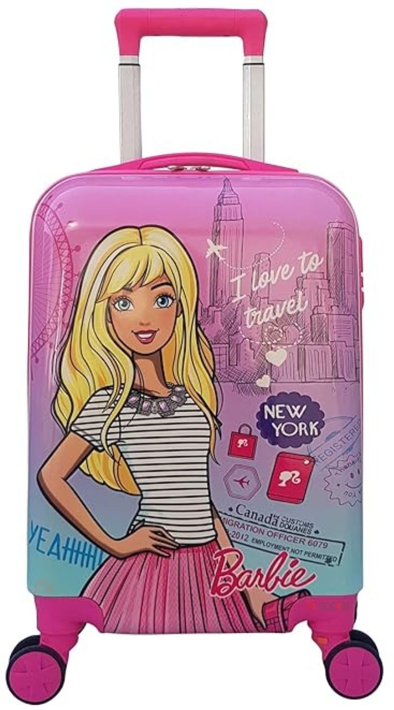 Small Cabin Suitcase (20 inch) 4 Wheels - Hard Shell Lightweight Kids Carry On Luggage Rolling Suitcase Travel Trolley Bag - Pink-image-49