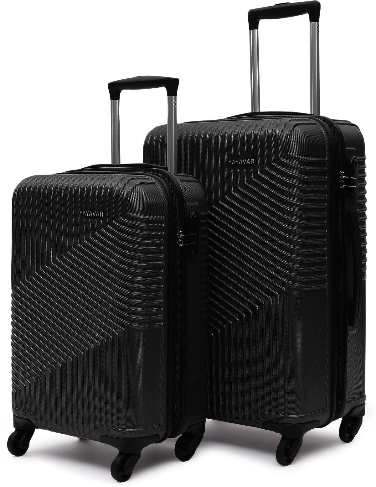 yayavar Hard Body Set of 2 Luggage 4 Wheels - Cairo - Black-picture-20