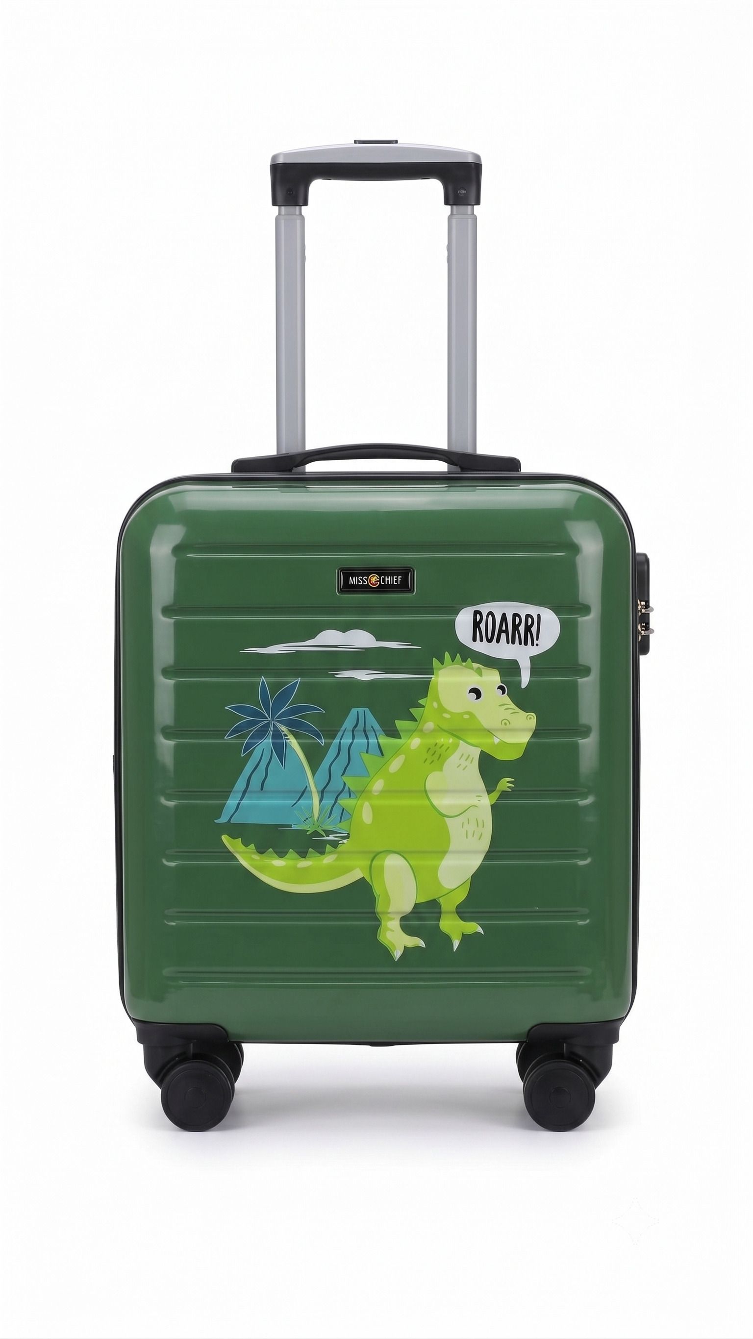 miss & chief Small Cabin Suitcase (54 cm) 8 Wheels - Small Cabin Suitcase (55 inch) 8 Wheels - Printed kid Trolley bag - Multicolor - Blue-picture-7