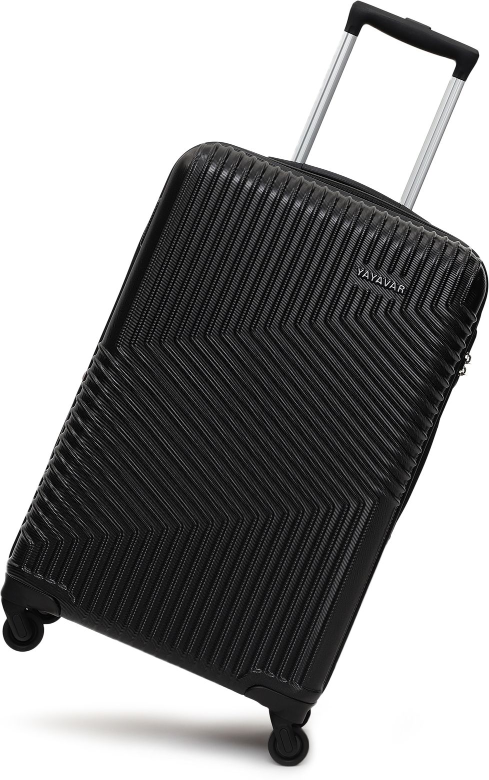 yayavar Medium Check-in Suitcase (67 cm) 4 Wheels - Cairo - Black-picture-38