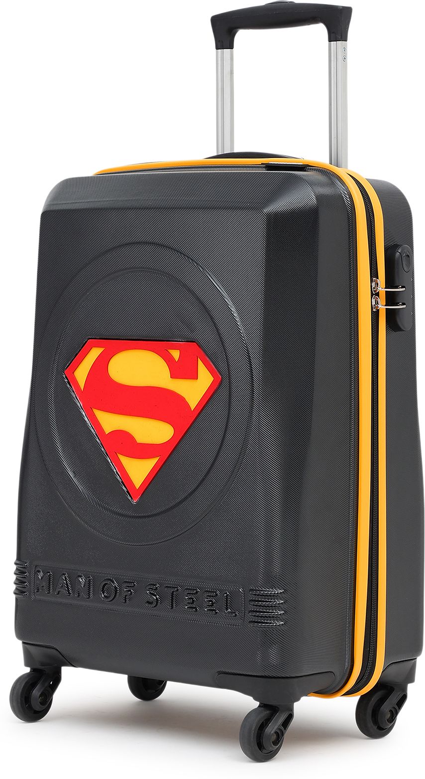 yayavar Small Cabin Suitcase (55 cm) 4 Wheels - SUPERMAN OFFICIAL MERCHANDISE TROLLEY WITH PREMIUM MOULDED SUPERMAN LOGO - Yellow, Black, Red-picture-34