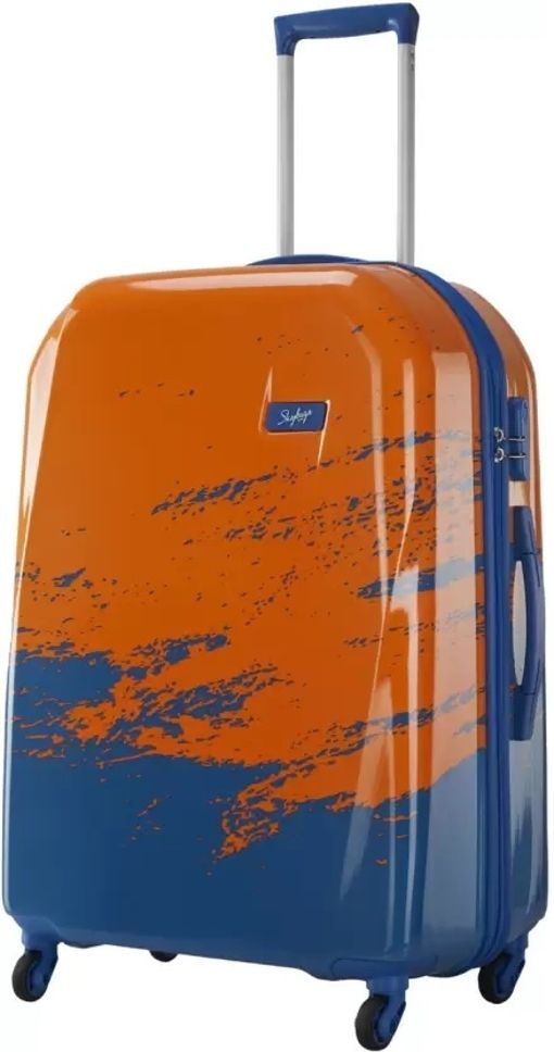 Small Check-in Suitcase (28 cm) 4 Wheels - HORIZON STROLLY 75 - Orange-image-8