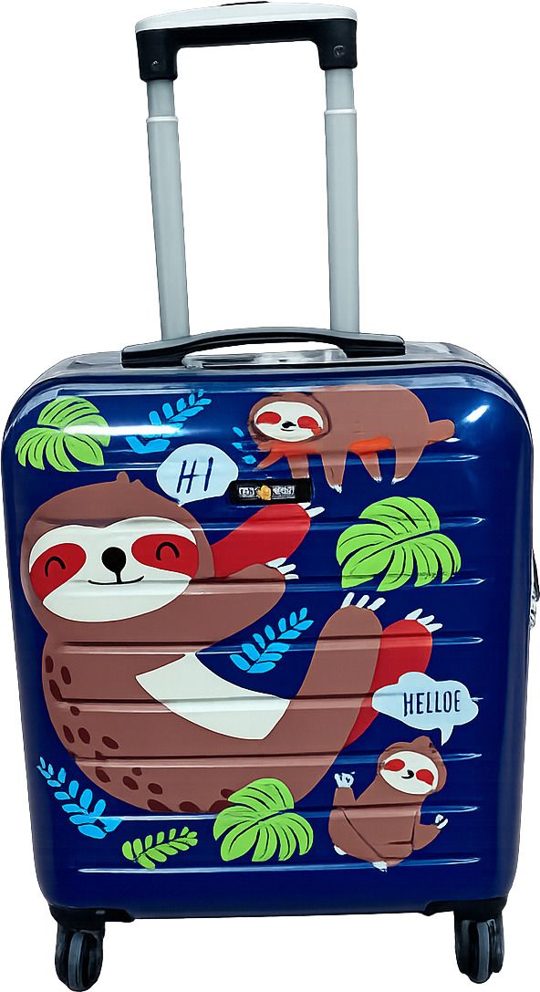 Small Cabin Suitcase (55 inch) 8 Wheels - Printed kid Trolley bag Cabin Suitcase 8 Wheels - 18 inch - Blue-image-7