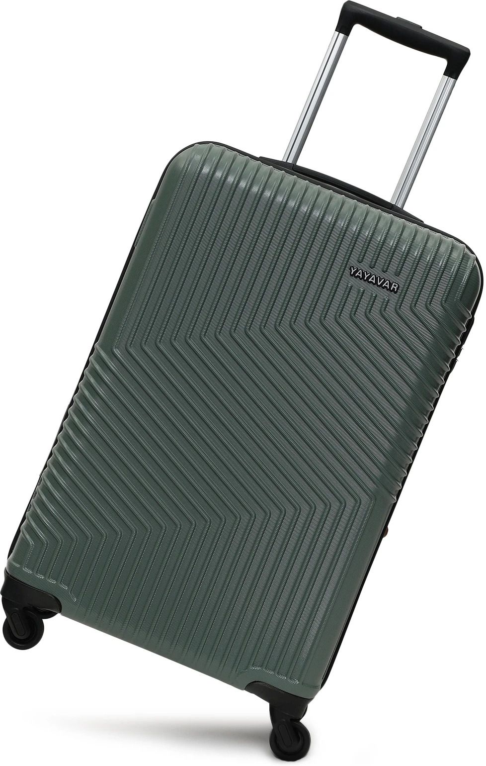 yayavar Medium Check-in Suitcase (67 cm) 4 Wheels - Cairo - Green-picture-4