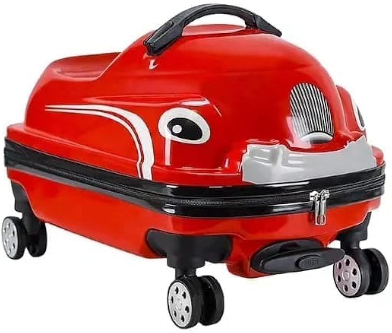 navrangi fashion Small Check-in Suitcase (13 inch) 4 Wheels - Car Design Polo Class Juniors Ride On Trolley Travel Suitcase - Red-picture-20