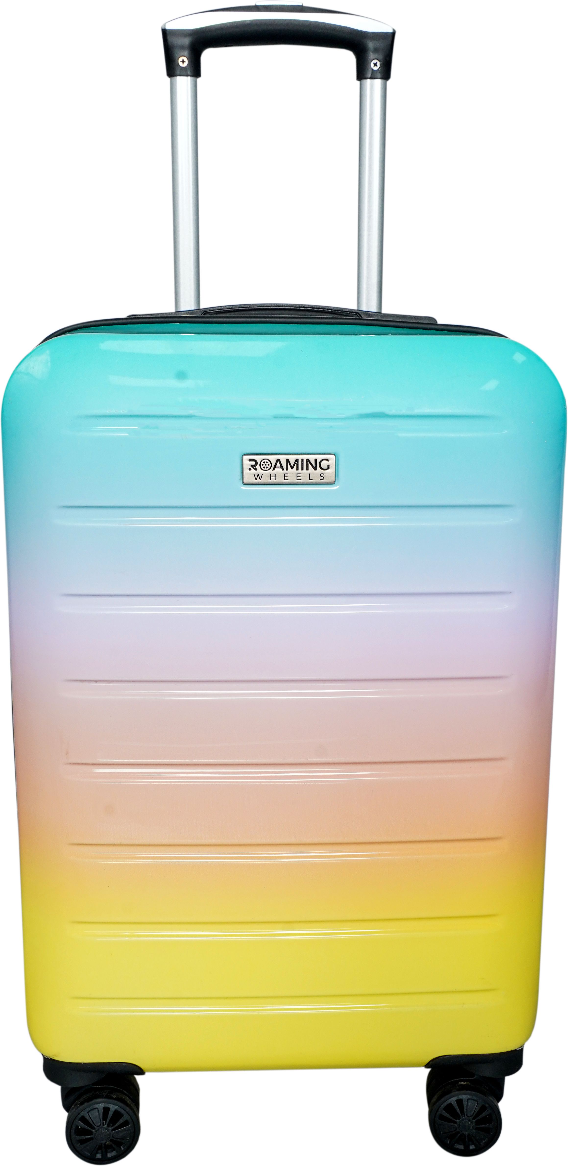 Small Cabin Suitcase (58 cm) 8 Wheels - 20 Inch Premium Printed Luggage for Travel Trolley bag hard Suitcase - Multicolor-image-14