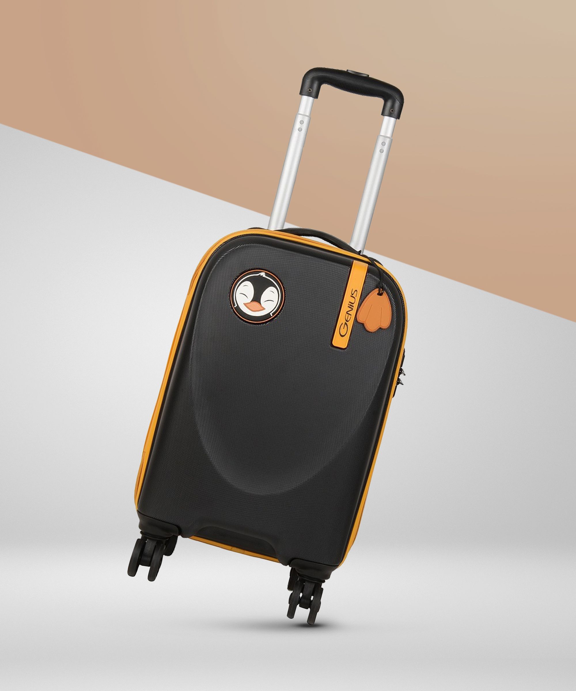 Small Cabin Suitcase (56 cm) 4 Wheels - ZOOLU PENGUIN 55 - Black-image-30