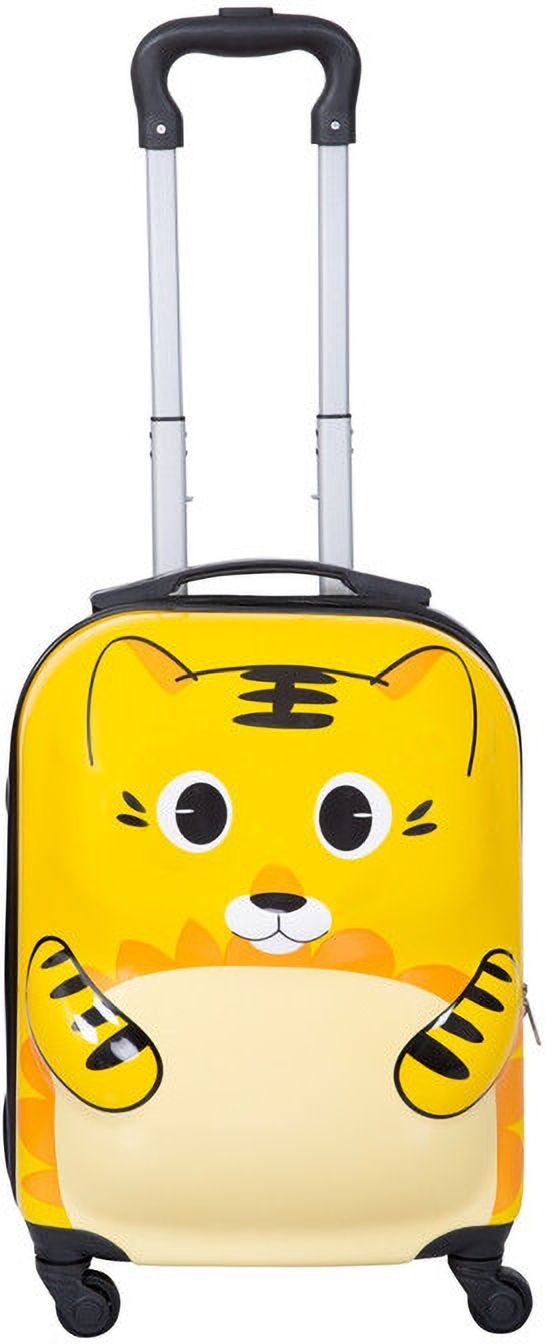 polo class Small Cabin Suitcase (29 inch) 4 Wheels - Zoo Baby Tiger Hard-Sided Polycarbonate Kids Trolley Bag -18 Inches - Yellow, Black-picture-17