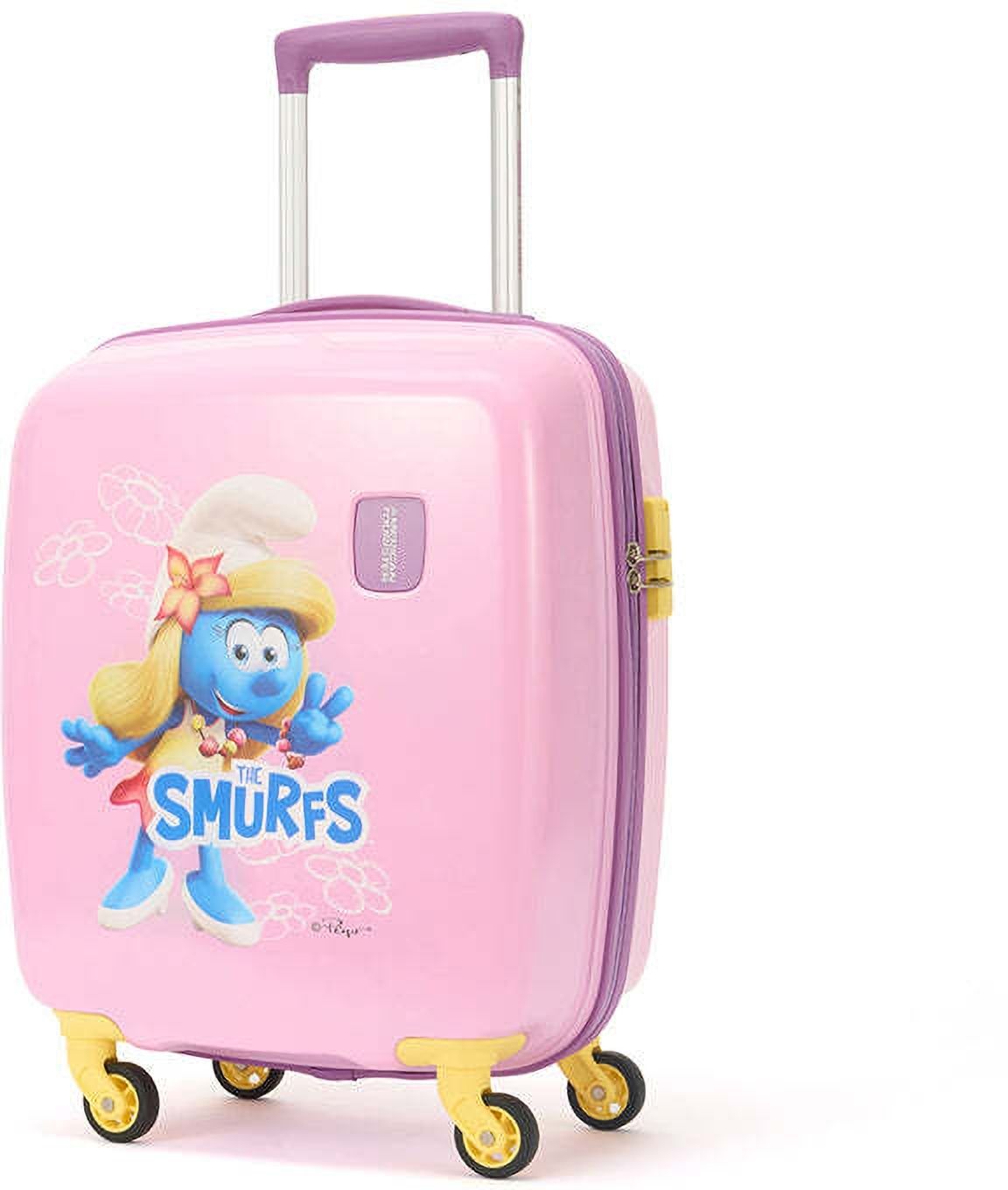 Small Cabin Suitcase (53 cm) 4 Wheels - THE SMURFS 53 ( SMALL SIZE ) - Pink, Purple-image-47