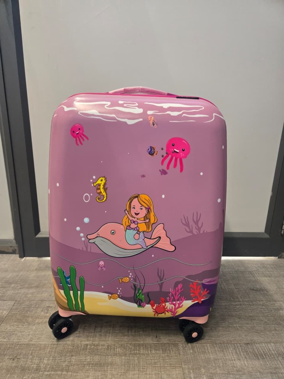 yayavar Medium Check-in Suitcase (60 cm) 8 Wheels - MERMAID PRINCESS OFFICIAL MERCHANDISE KIDS TROLLEY 5 Year International Warranty - Purple-picture-27