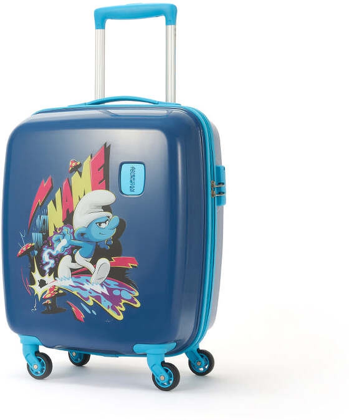 Small Cabin Suitcase (53 cm) 4 Wheels - THE SMURFS 53 ( SMALL SIZE ) - Blue-image-45