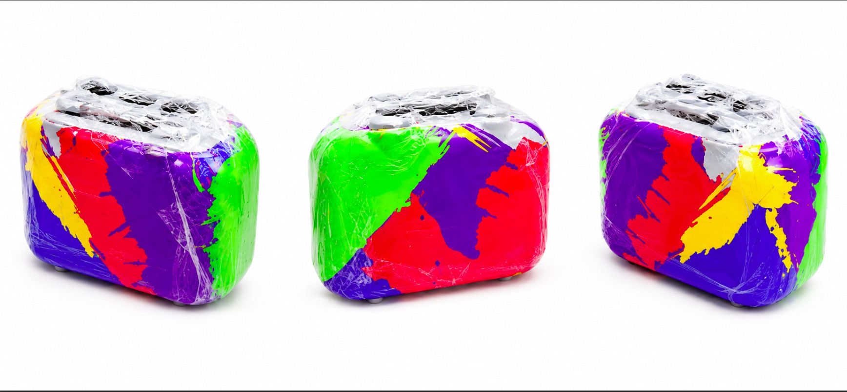 Hard Body Set of 2 Luggage 4 Wheels - Kids Ride-On Trolley Travel Suitcase Multicolor - Multicolor-image-48