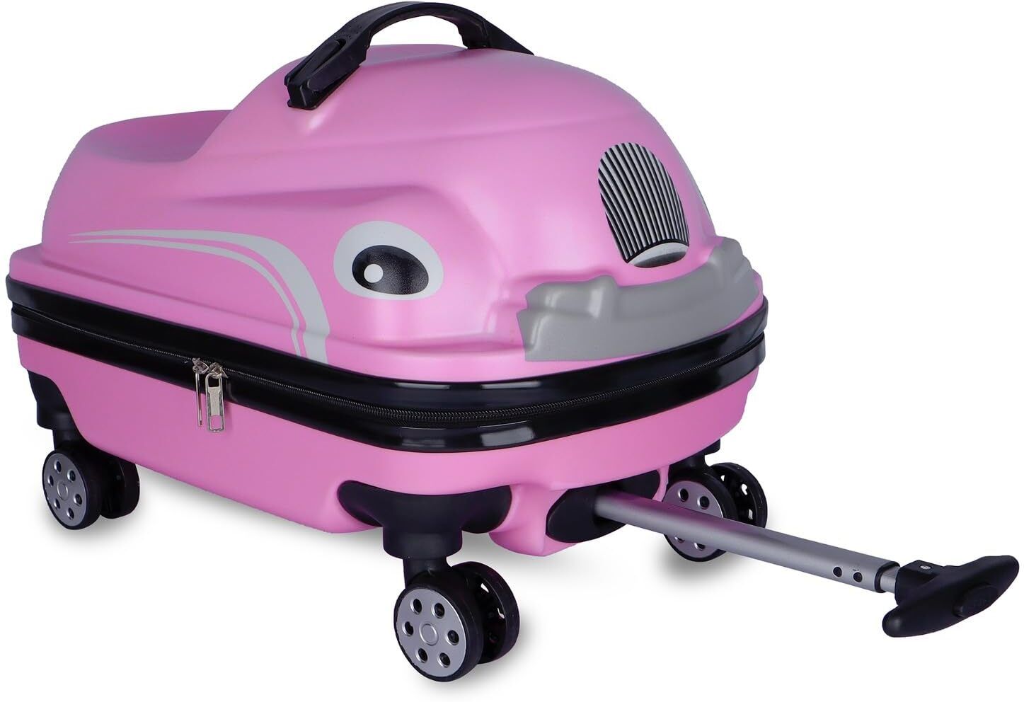 navrangi fashion Small Check-in Suitcase (13 inch) 4 Wheels - Car Design Polo Class Juniors Ride On Trolley Travel Suitcase - Pink-picture-19