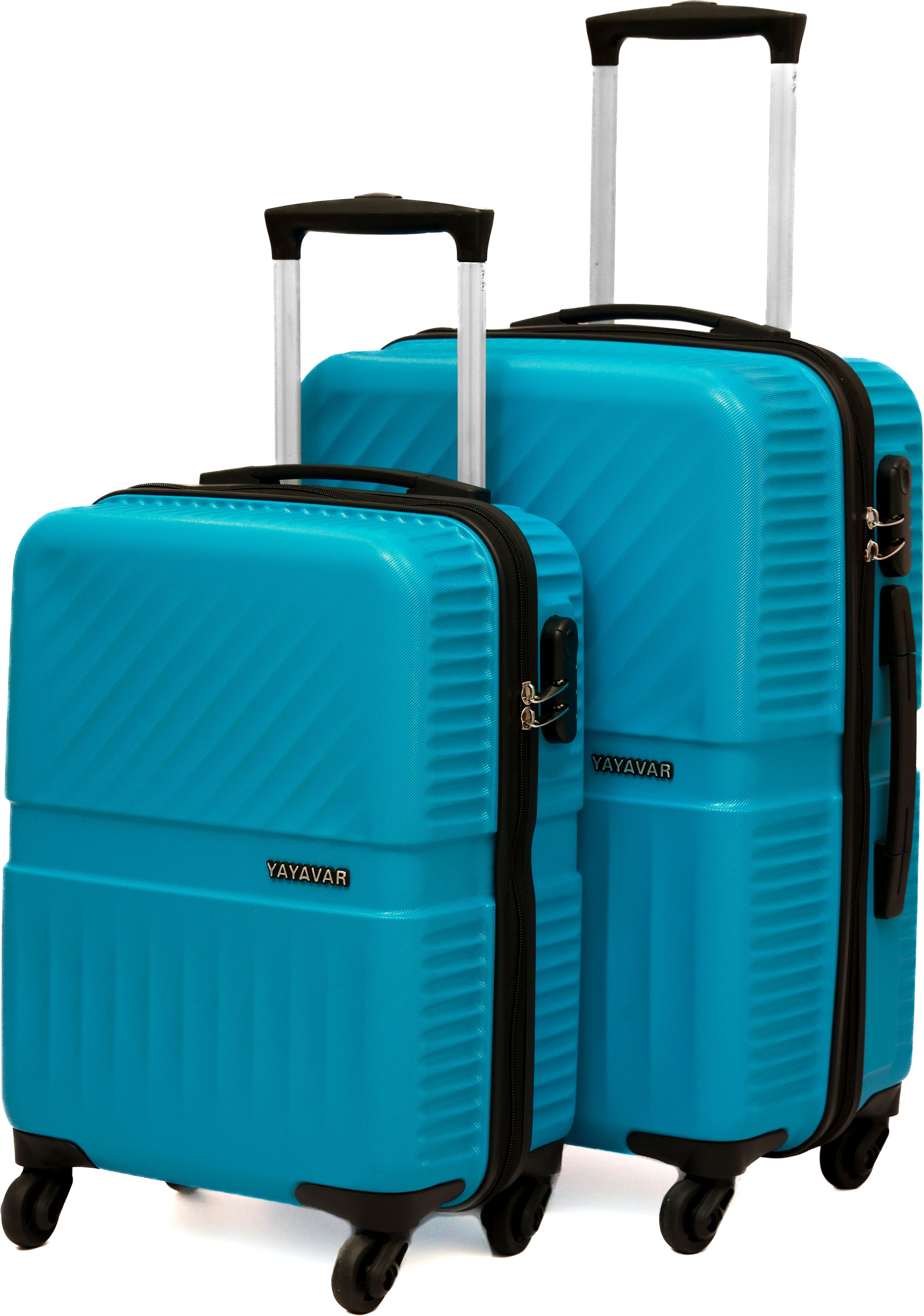 Hard Body Set of 2 Luggage 4 Wheels - MIAMI - Teal-image-38