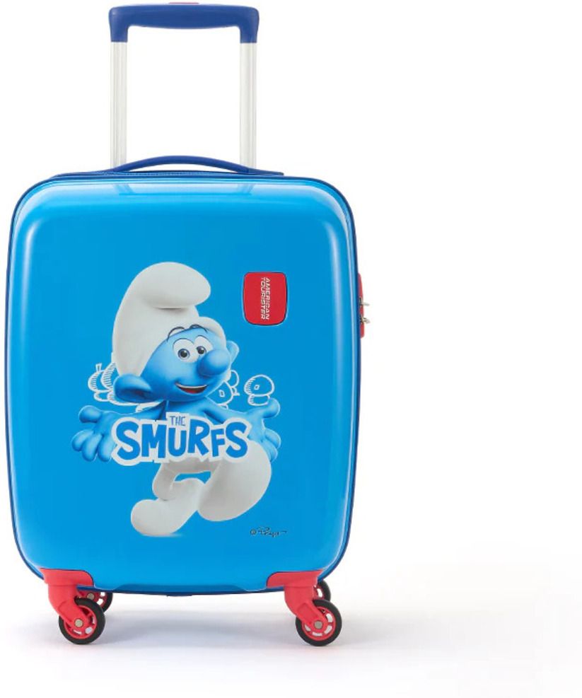 Small Cabin Suitcase (53.5 cm) 4 Wheels - Polycarbonate small Suitcase trolley bag for kids with scratch resistant - Blue-image-4