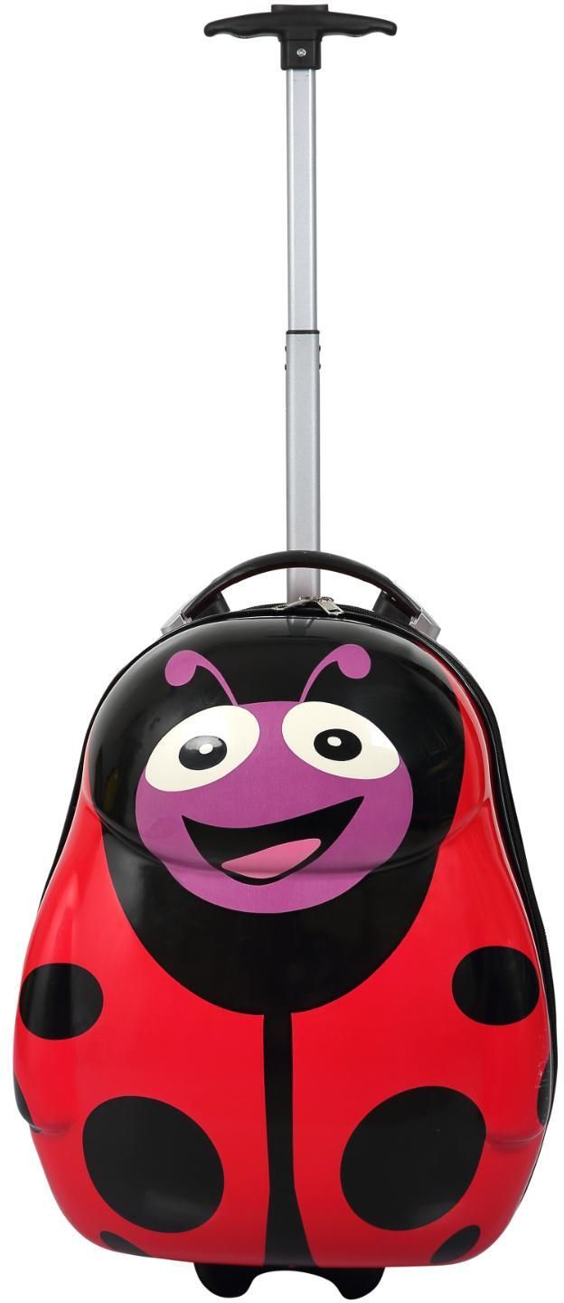 Small Cabin & Check-in Set (29 inch) 2 Wheels - Trendy Cute Kids Trolley Bag - Red-image-44