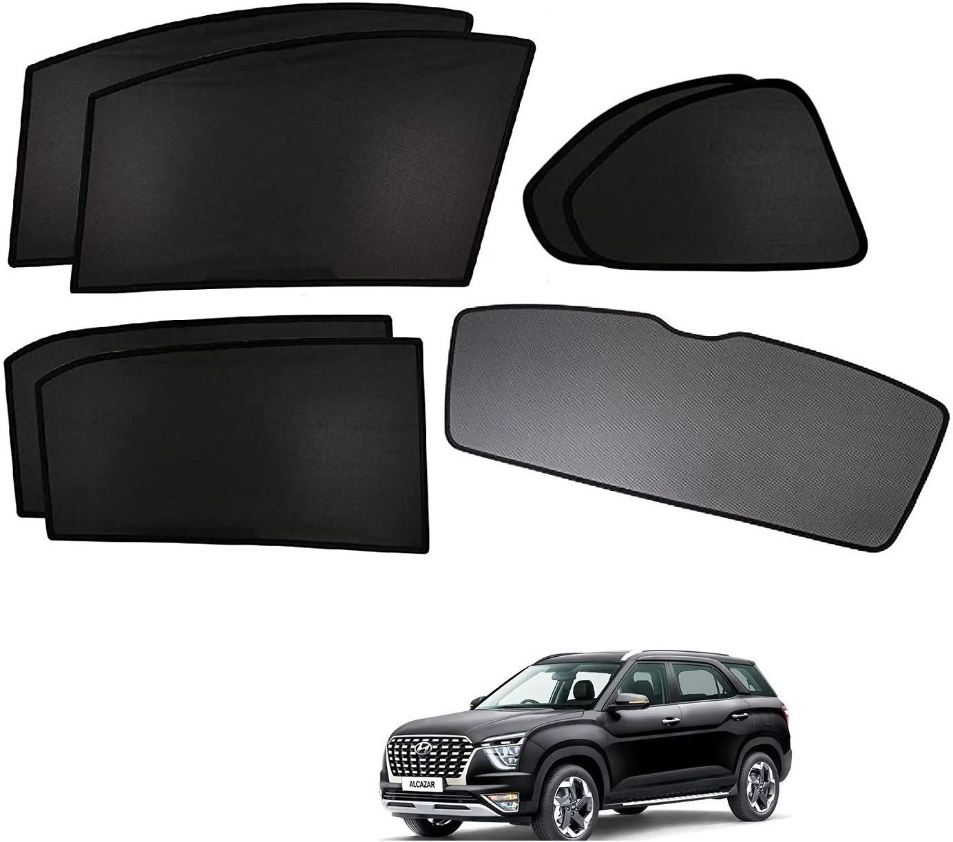 kozdiko Side Window, Rear Window Sun Shade For Hyundai Alcazar-picture-18