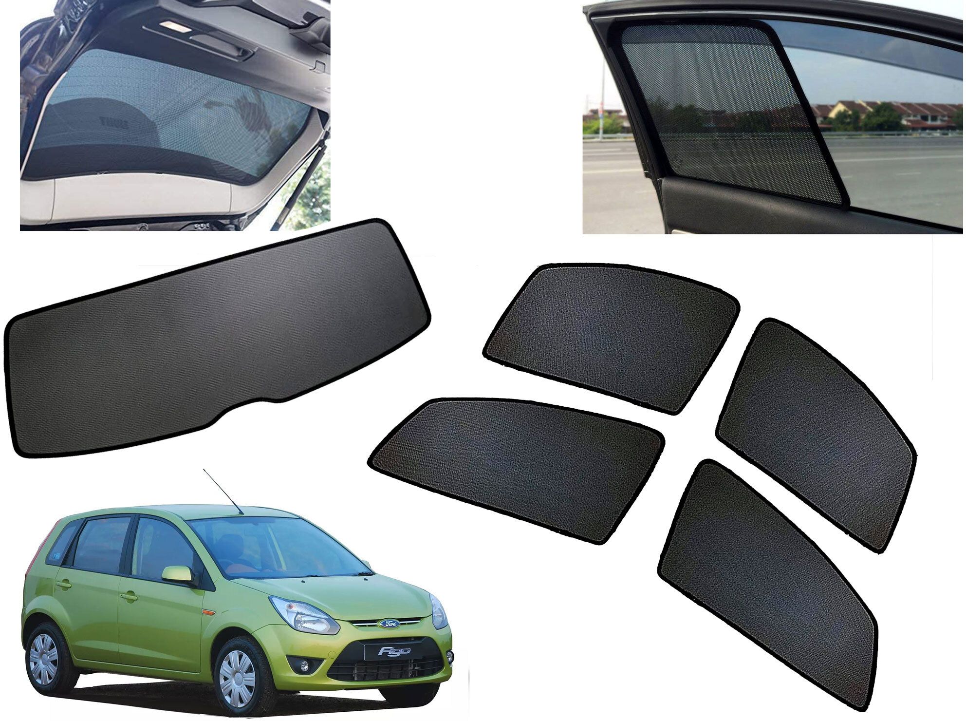 auto pearl Side Window, Rear Window Sun Shade For Ford Figo-picture-35