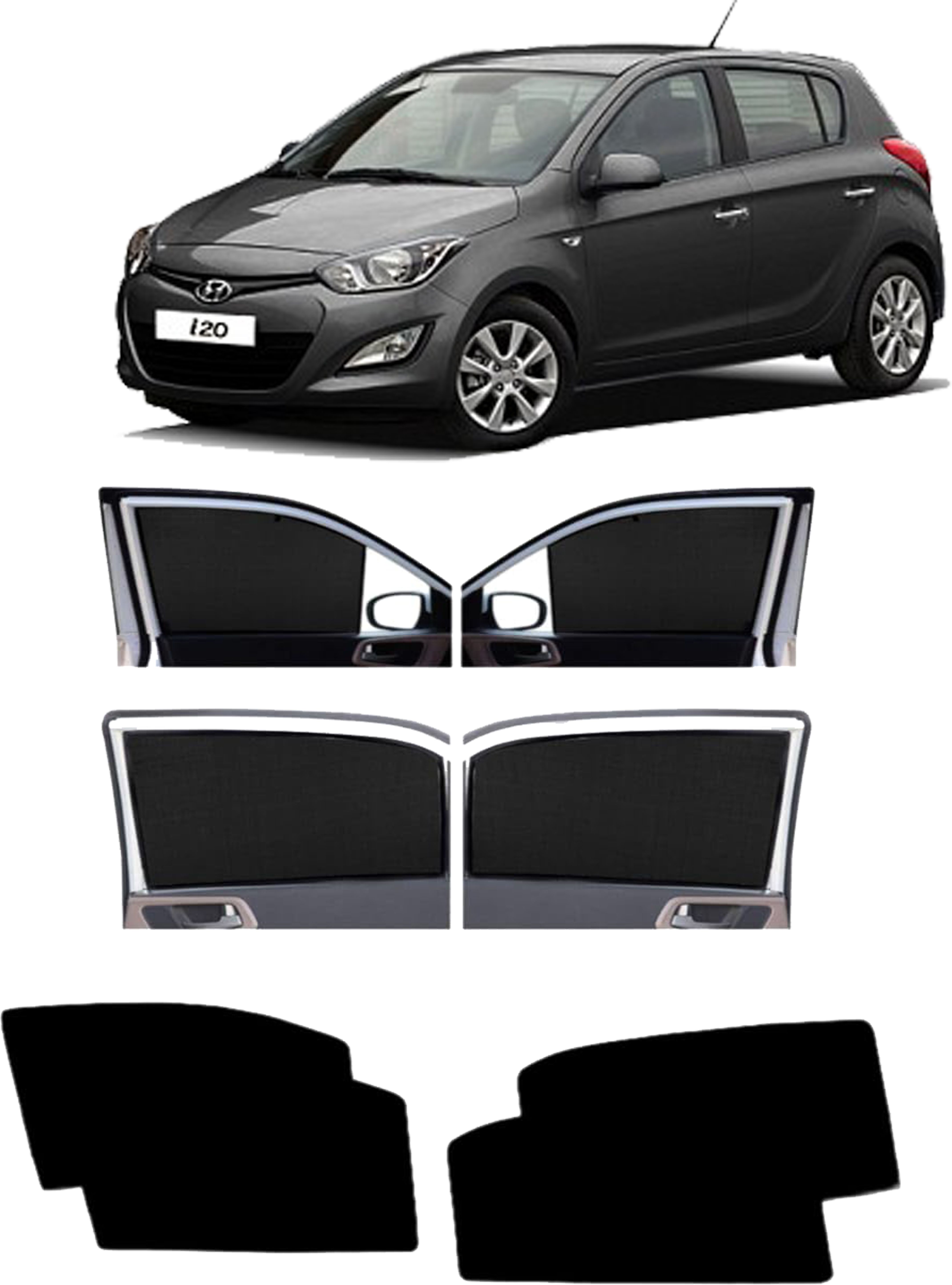 dreamrow Side Window Sun Shade For Hyundai i20-picture-28