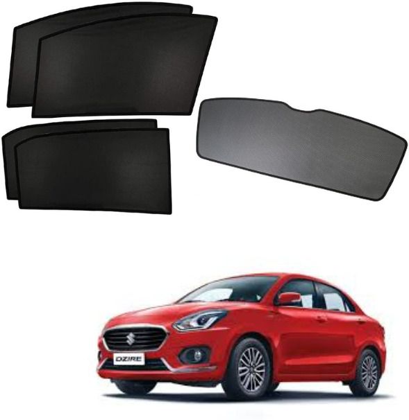rakrish Rear Window, Side Window Sun Shade For Maruti Suzuki New Dzire-picture-14