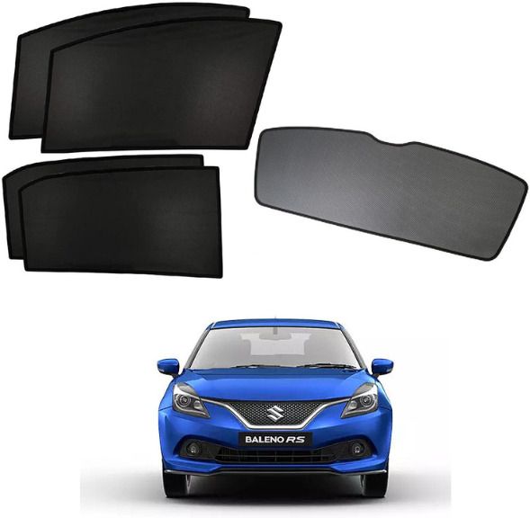 rakrish Rear Window, Side Window Sun Shade For Maruti Suzuki Baleno-picture-14