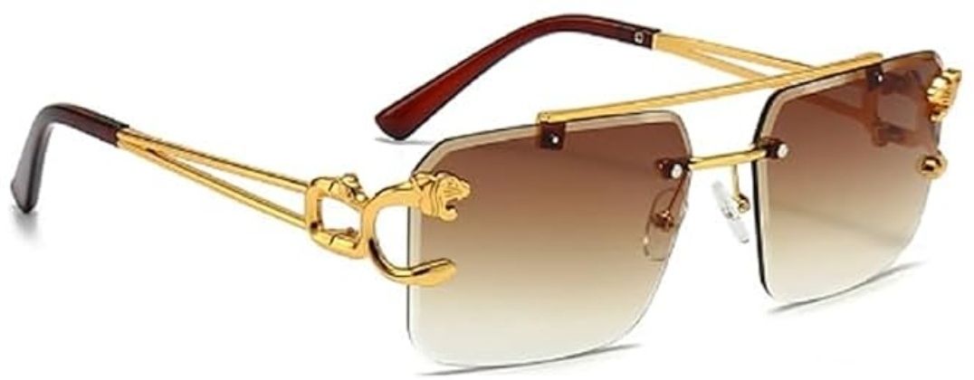 UV Protection, Gradient, Night Vision, Riding Glasses Retro Square Sunglasses (54)