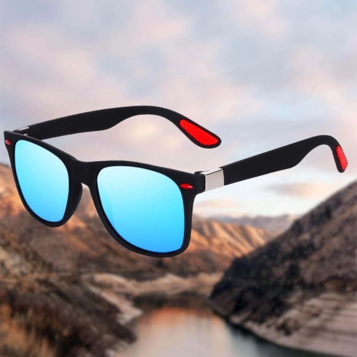 Polarized Wayfarer Sunglasses (Free Size)-image-38